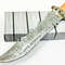 13 Damascus Blade Bowie Knife Brass But Cap Hunting Knife Bowie Knife FIxed Blade USA Beautiful Gift Premium 1