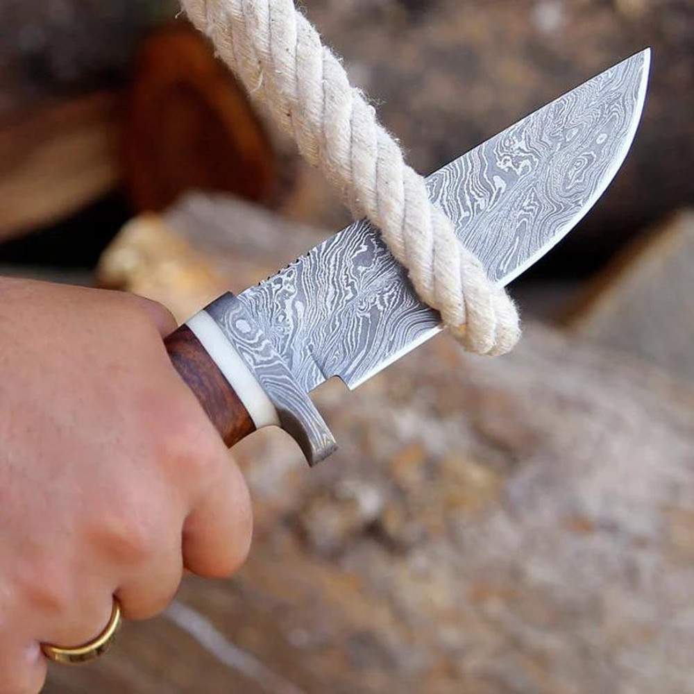 9 Stag Horn Handle Skinner Hunting Camping Knife Thanksgiving Gift Hunting Knife Anniversary Gift Husband Groomsmen 5