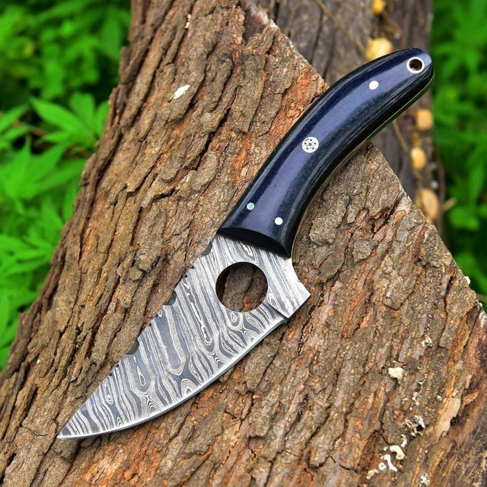 Stylish Custom Handmade Damascus Steel Knife Pocket Knife Hunting Knife Camping Knife Micarta Handle Gift For Men 2