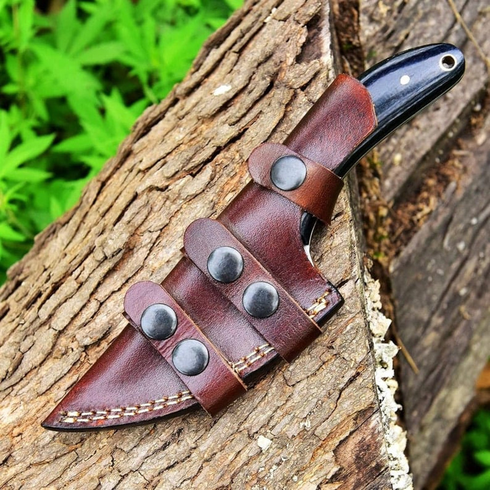 Stylish Custom Handmade Damascus Steel Knife Pocket Knife Hunting Knife Camping Knife Micarta Handle Gift For Men 8