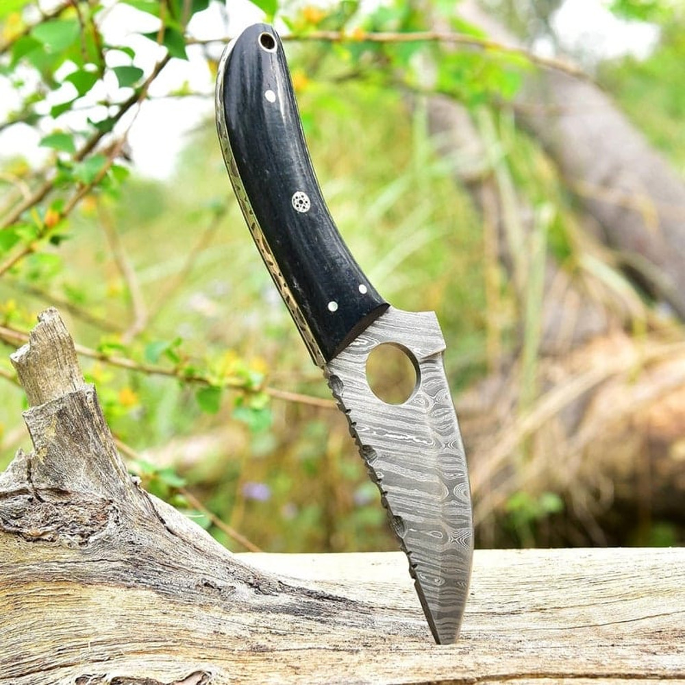 Stylish Custom Handmade Damascus Steel Knife Pocket Knife Hunting Knife Camping Knife Micarta Handle Gift For Men 6