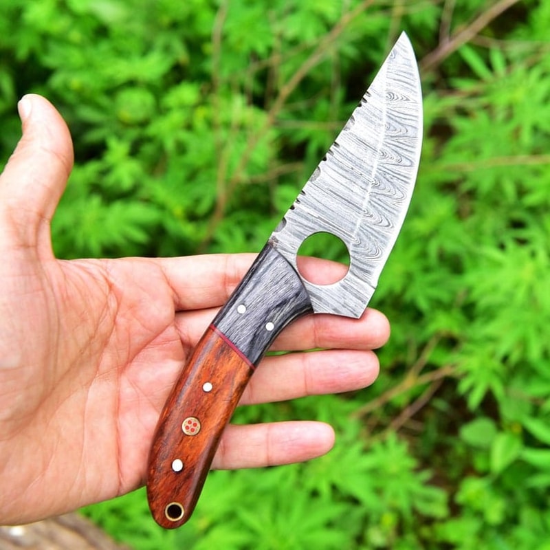 Stylish Damascus Steel Knife Hand Forged Tracker Knife Pocket Knife Fixed Blade Knife Anniversary Gift Gift For Men 1
