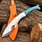 Fixed Blade Knife Tactical Gurkha Kukri Engraved Sheath Shark Fish Design Hurting Knife Best Gift Ever 0