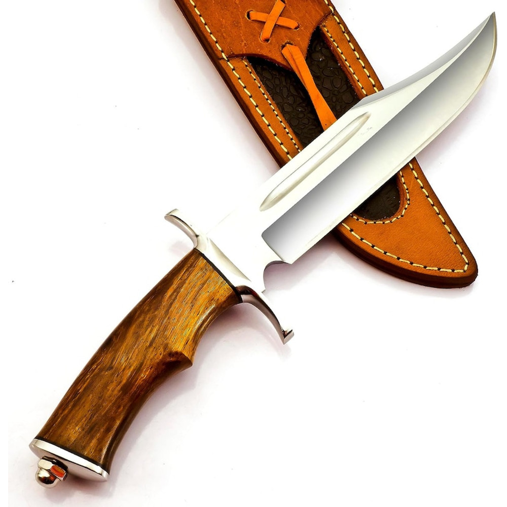 Custom Handmade D2 Steel 13 Inch Bowie Knife Perfect Grip Premium Leather Sheath Best Gift 1