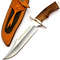 Custom Handmade D2 Steel 13 Inch Bowie Knife Perfect Grip Premium Leather Sheath Best Gift 0