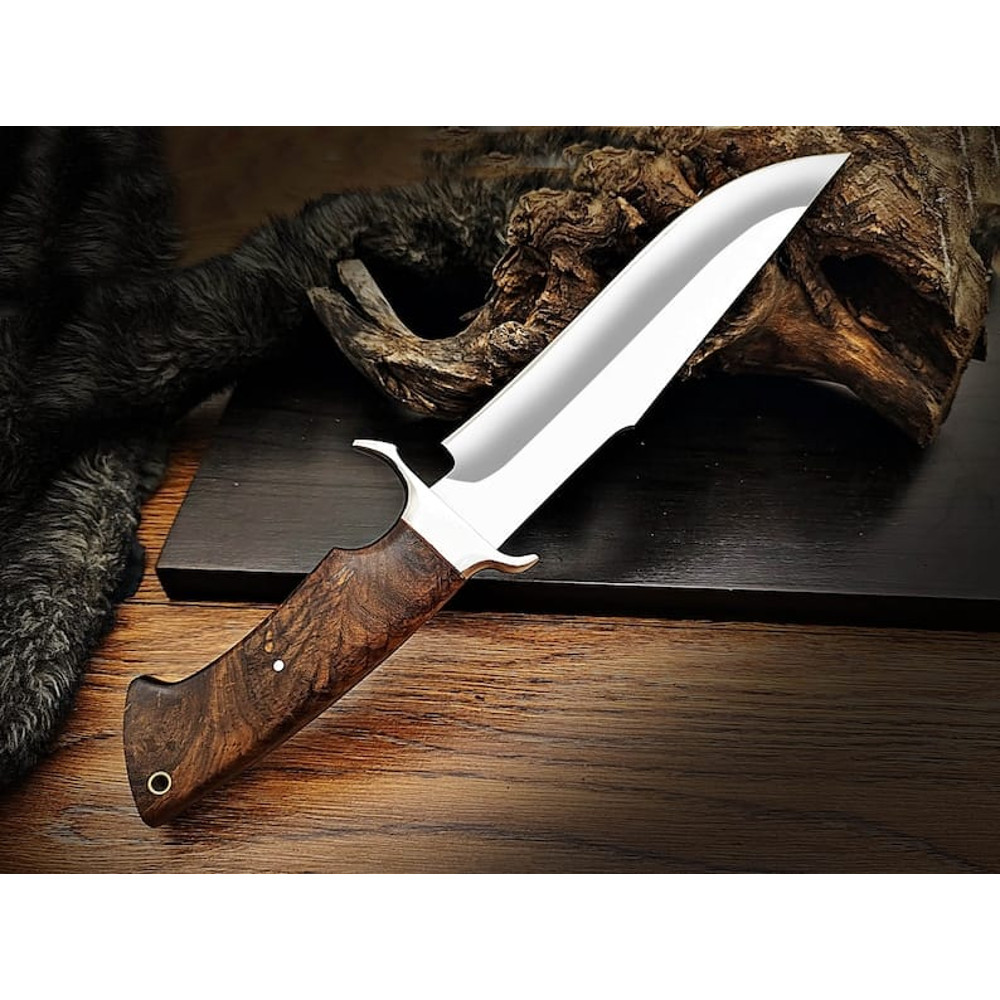 Custom Handmade D2 Steel 13 Inch Bowie Knife Perfect Grip Premium Leather Sheath Best Wedding Gift 1