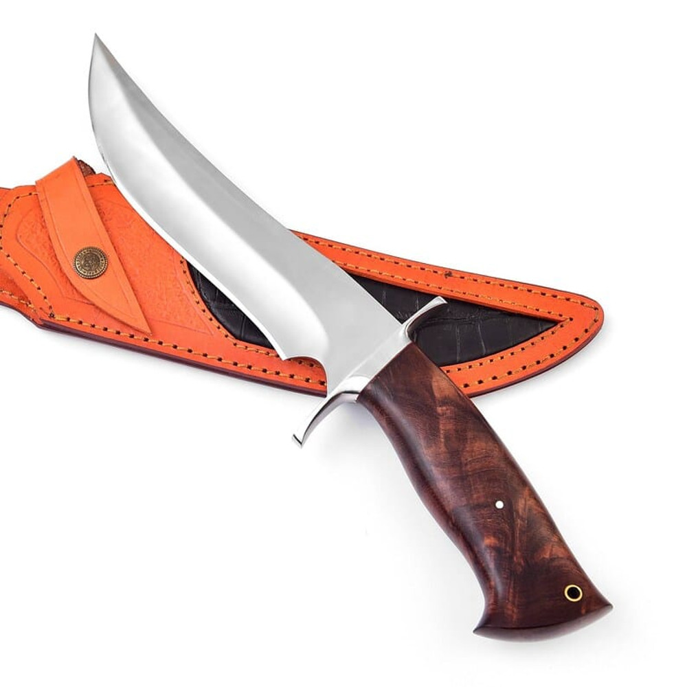Custom Handmade D2 Steel 135 Inch Bowie Knife Perfect Grip Premium Leather Sheath 2