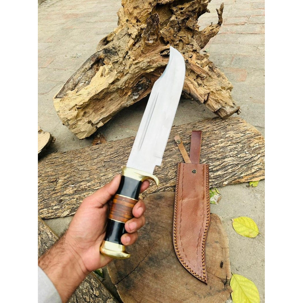 Hand Forged Stainless Steel Bowie Knife Blade 10 Inches Handle 5 Inches Handle Weight 800 Gram Blade Thickness 4mm 2
