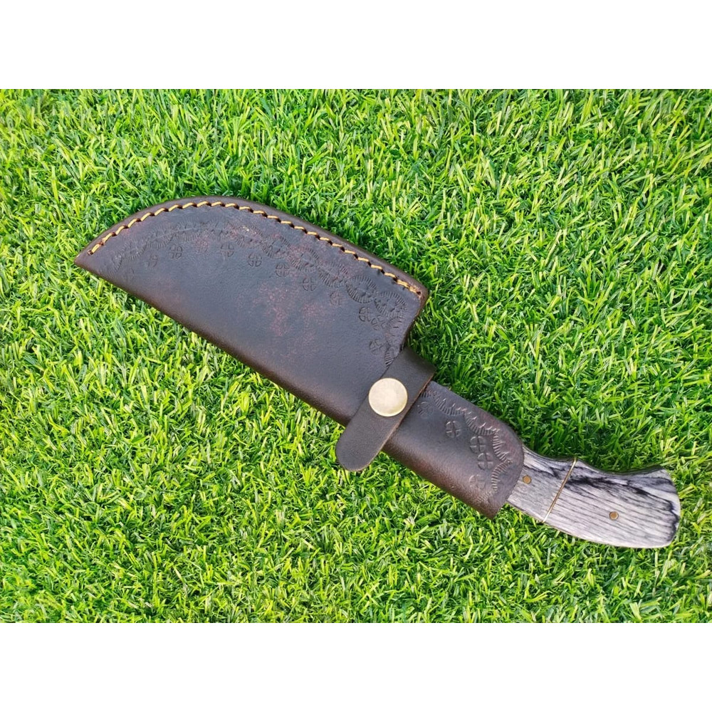 Custom Handmade HAND FORGED DAMASCUS STEEL Hunting Tracker Knife Fix Blade Knife Outdoor Camping BushCraft Knife Gift 3