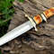 Custom Hand Forged Steel Hunting Knife Burnt Bone Handle With Leather Sheath Outdoor Camping Bushcraft Knife Best Gift 5