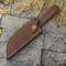 Custom HAND FORGED Damascus Skinner Knife Hunting Camping WSheath 7