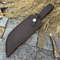 Custom Handmade Damascus Steel Bowie Hunting Knife Eagle Head Handle W Sheath 8