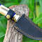 CUSTOM HAND FORGED D2 STEEL Camping Skinner Hunting Knife With Sheath Outdoor Knife Best Gift 4