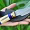 CUSTOM HAND FORGED D2 STEEL Camping Skinner Hunting Knife With Sheath Outdoor Knife Best Gift 0