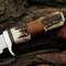 Custom Handmade J2 Steel Bowie Knife Stag Horn Handle Leather Sheath Best Gift 3