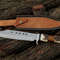Custom Handmade J2 Steel Bowie Knife Stag Horn Handle Leather Sheath Best Gift 0