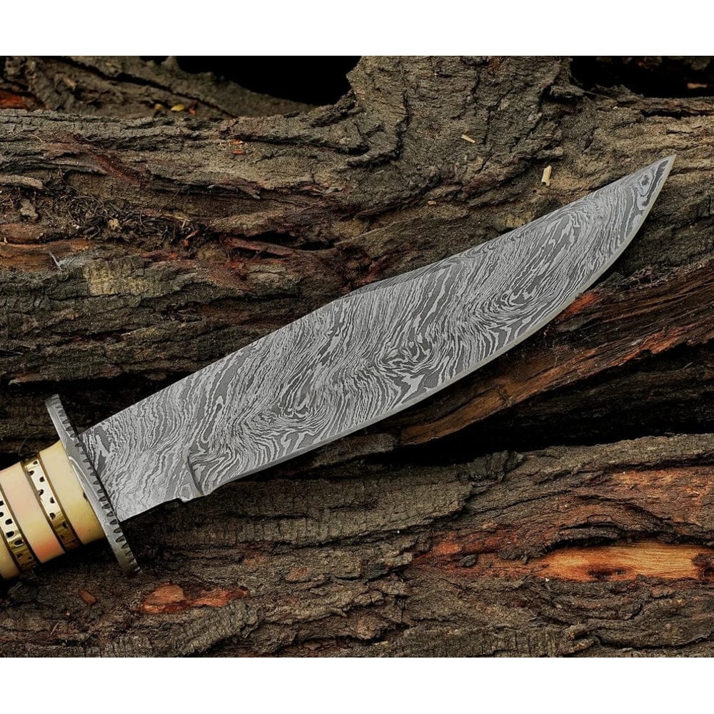 135 Unique Handcrafted Damascus Steel Knife Fixed Blade Knife Hunting Knife Bowie Knife Best Gift 4