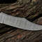 155 Inches Personalized Damascus Steel Hunting Knife Camel Bone Handle Premium Leather Sheath Best 3