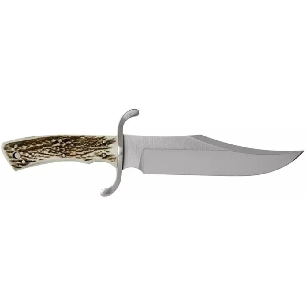 Custom Handmade Lovely Style D2 Steel Stag Antler Handle Full Tang Hunting Knife With Leather Sheat 3