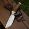 Top Rated Bowie Knife  Handmade Damascus Steel  Antler Handle  Best Handmade Bowie Knife With Leath 0