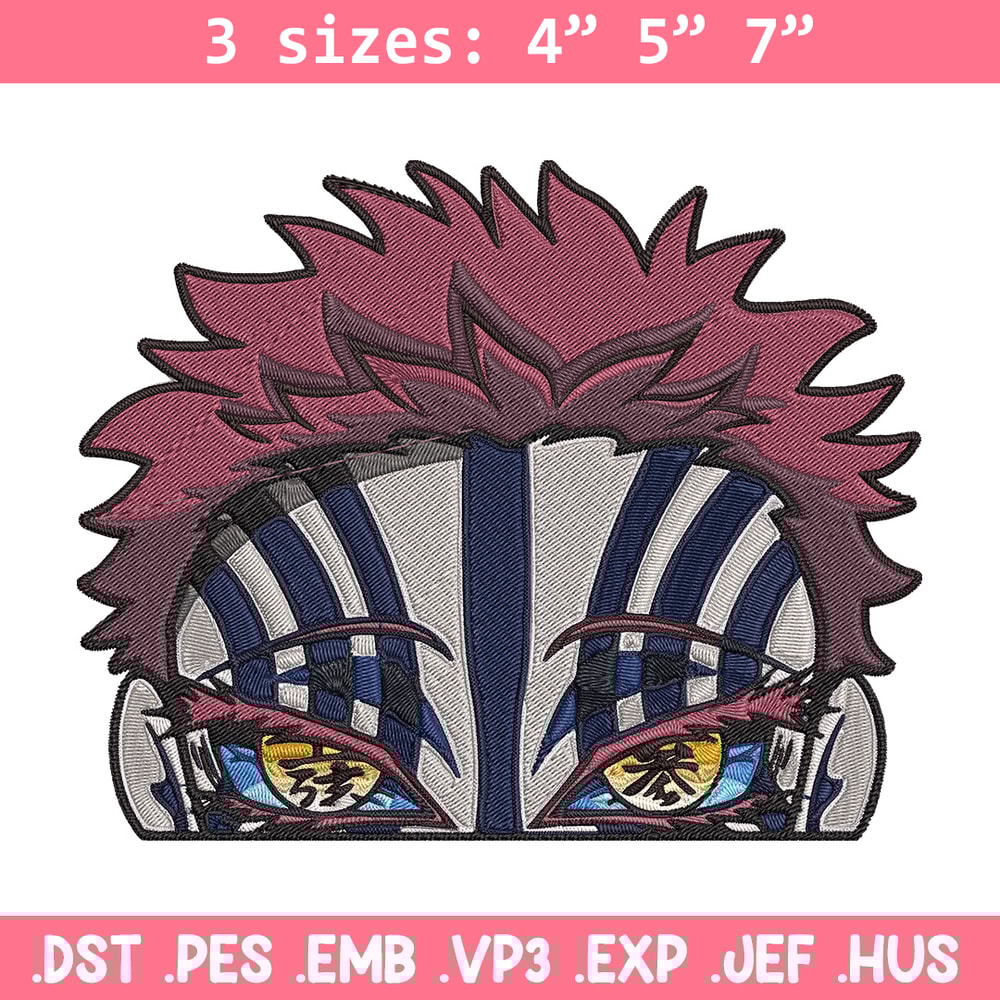 Akaza Embroidery Design, Demon slayer Embroidery, Embroidery File, Anime Embroidery, Anime shirt, Digital download.jpg