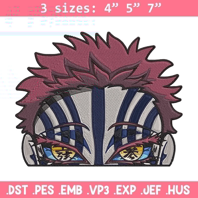 Akaza Embroidery Design, Demon slayer Embroidery, Embroidery File, Anime Embroidery, Anime shirt, Digital download.jpg