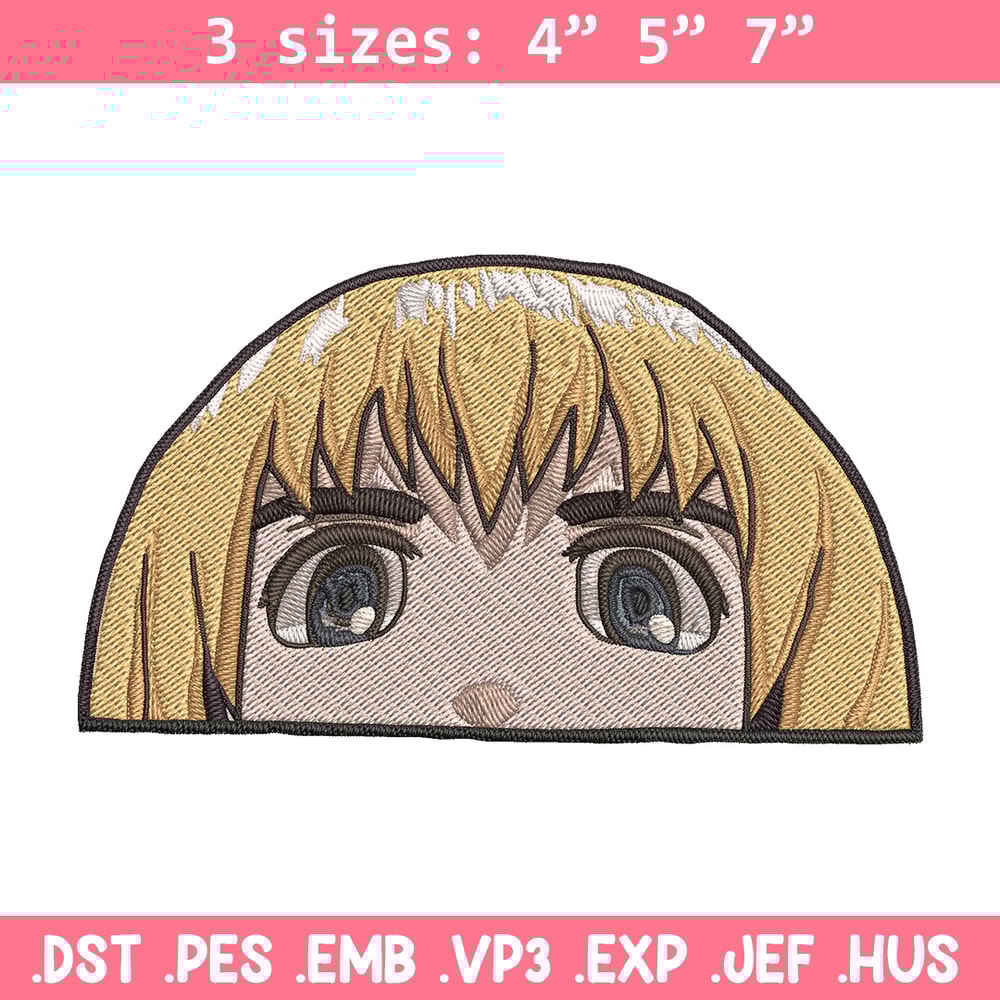 Armin Peeker Embroidery Design, Aot Embroidery, Embroidery File, Anime Embroidery, Anime shirt, Digital download.jpg