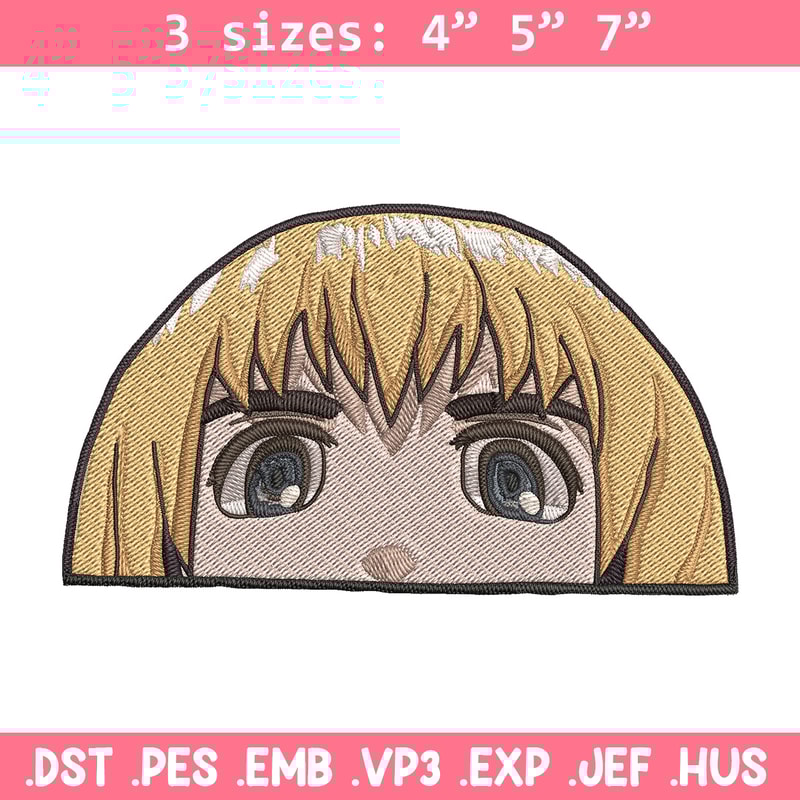Armin Peeker Embroidery Design, Aot Embroidery, Embroidery File, Anime Embroidery, Anime shirt, Digital download.jpg
