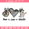 Bluey Peace Love bandit Embroidery design, Bluey cartoon Embroidery, cartoon design, Embroidery File, Instant download..jpg