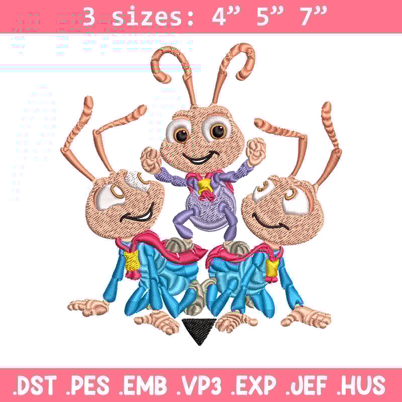 Bug's Life logo Embroidery design, Bug's Life logo Embroidery, cartoon design, Embroidery File, Digital download..jpg