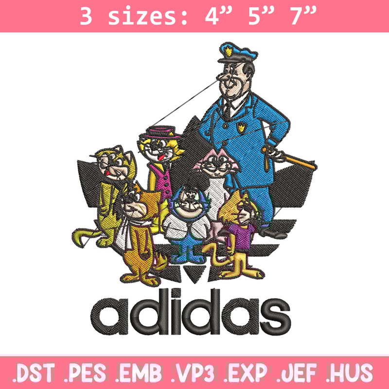 Cartoon cat Embroidery Design, Adidas Embroidery, Embroidery File, Cartoon Embroidery, Logo shirt, Digital download.jpg