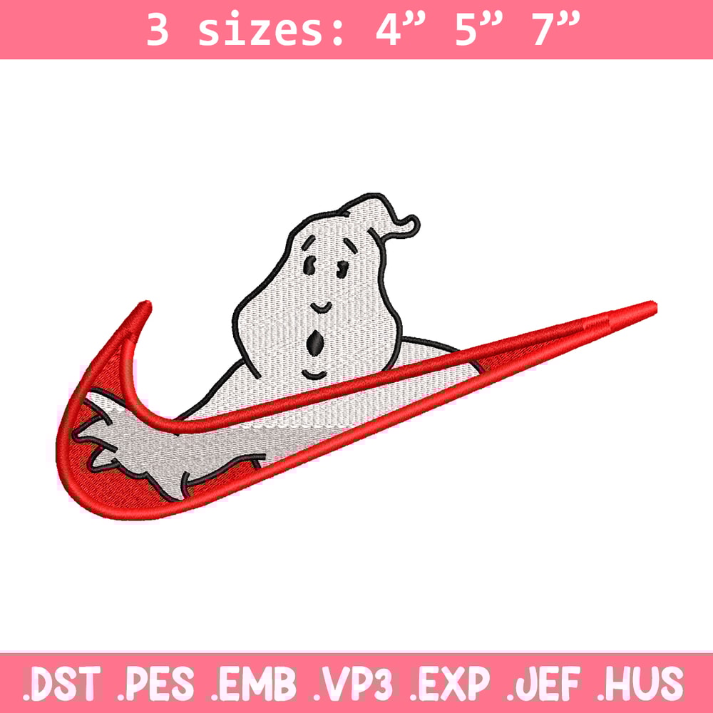 Casafantasmas nike embroidery design, Ghostbusters embroidery, nike design, movie design, movie shirt, Digital download.jpg
