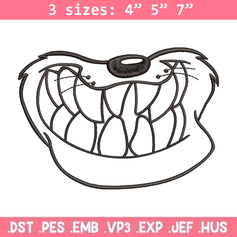 Dog black white embroidery design, cartoon embroidery, cartoon design, Embroidery file, cartoon shirt, Instant download.jpg