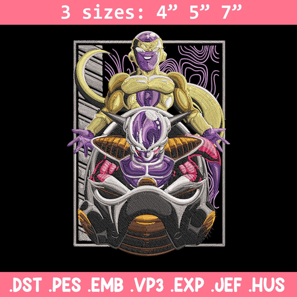 Frieza form Embroidery Design, Dragonball Embroidery,Embroidery File, Anime Embroidery, Anime shirt, Digital download.jpg