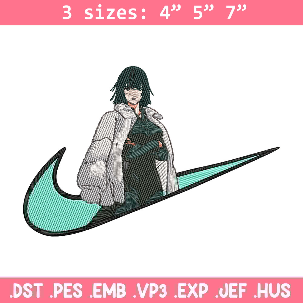 Fubuki nike Embroidery Design,One punch man Embroidery, Embroidery File, Nike Embroidery,Anime shirt,Digital download.jpg