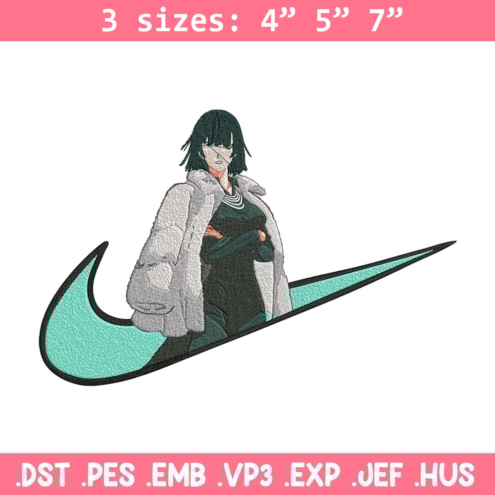 Fubuki x nike Embroidery Design, One punch man Embroidery,Embroidery File,Nike Embroidery,Anime shirt,Digital download.jpg