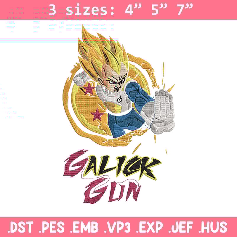 Galick gun Embroidery Design, Dragonball Embroidery, Embroidery File, Anime Embroidery, Anime shirt, Digital download.jpg