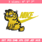 Garfield Nike Embroidery design, cartoon Embroidery, Nike design, Embroidery file, cartoon shirt, Instant download..jpg