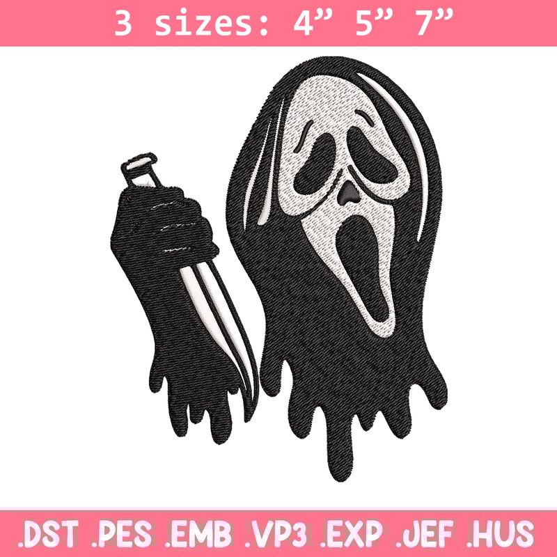 Ghost face knife Embroidery design, Horror Embroidery, Embroidery File, logo design, logo shirt, Digital download..jpg