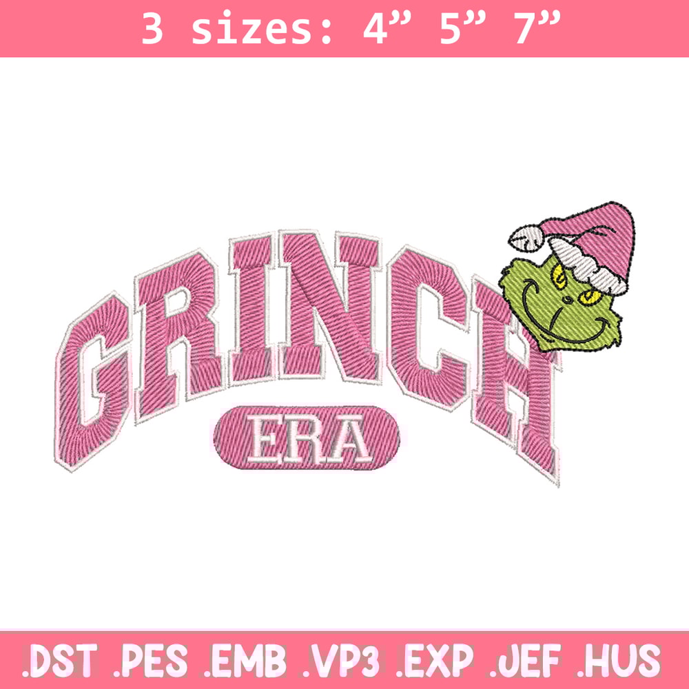 Grinch era embroidery design, Grinch embroidery, Chrismas design, Embroidery shirt, Embroidery file, Digital download.jpg