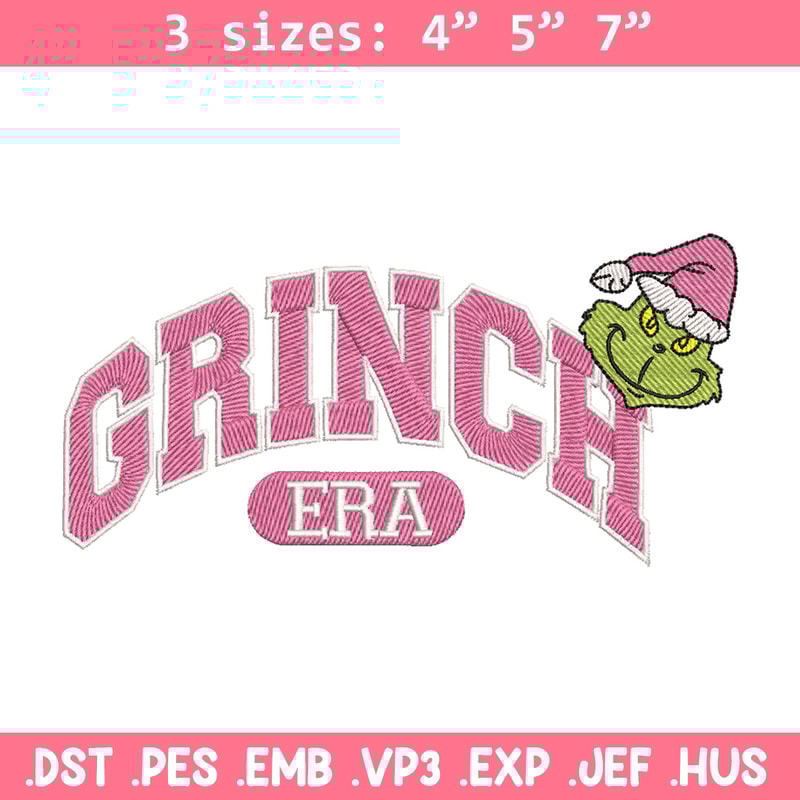 Grinch era embroidery design, Grinch embroidery, Chrismas design, Embroidery shirt, Embroidery file, Digital download.jpg