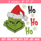 Grinch hohoho embroidery design,Chrismas design, Embroidery shirt, Embroidery file, Grinch embroidery, Digital download.jpg