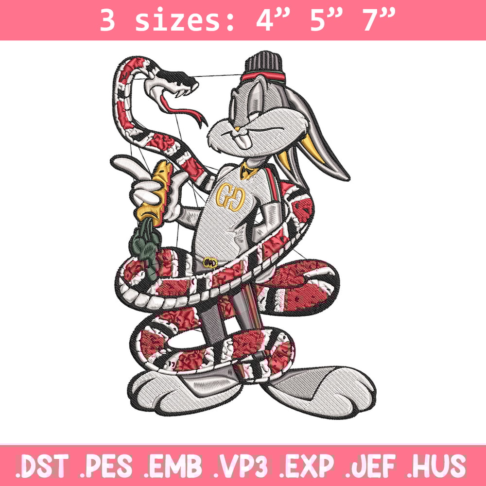 Gucci bunny Embroidery Design, Gucci Embroidery, Embroidery File, Anime Embroidery, Anime shirt, Digital download..jpg