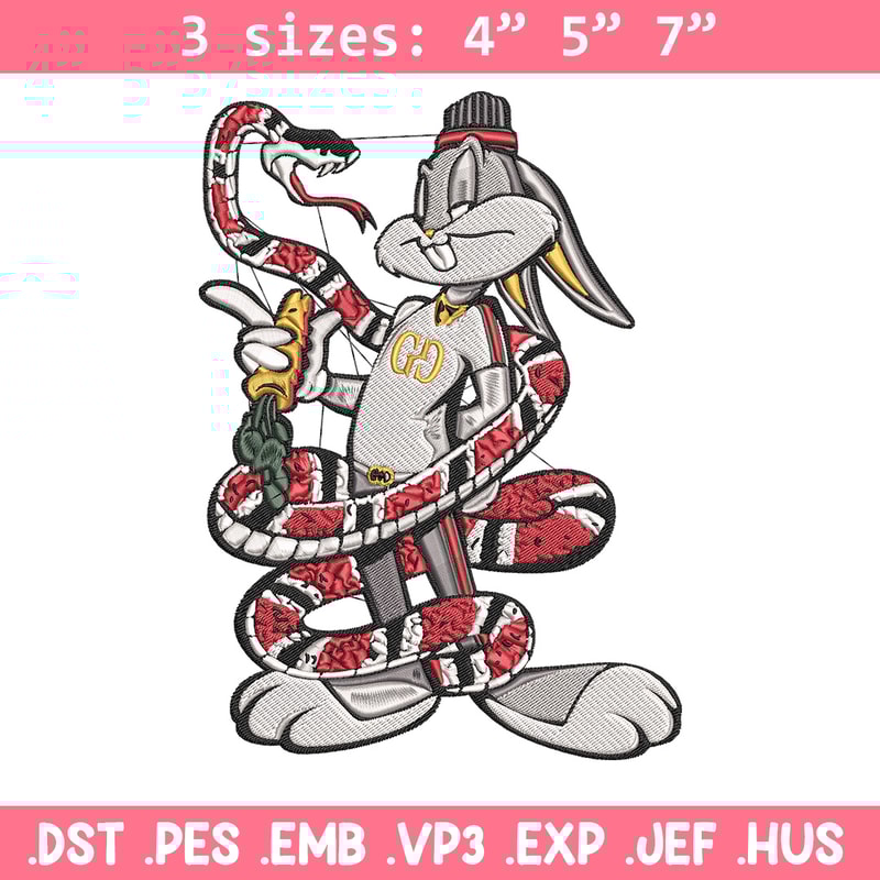 Gucci bunny Embroidery Design, Gucci Embroidery, Embroidery File, Anime Embroidery, Anime shirt, Digital download..jpg