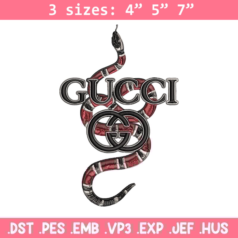 Gucci snake Embroidery Design, Gucci Embroidery, Brand Embroidery, Logo shirt, Embroidery File, Digital download.jpg