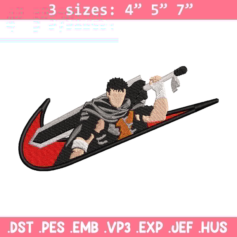 Guts Nike embroidery design, Nike Berserk embroidery, Nike design, anime design, anime shirt, Digital download.jpg