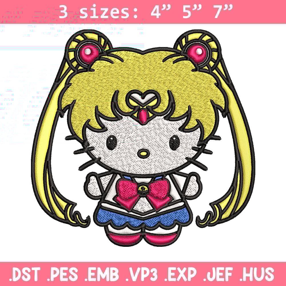 Hallokitty Sailor Moon Embroidery design, Hallokitty Embroidery, cartoon design, Embroidery File, Digital download..jpg