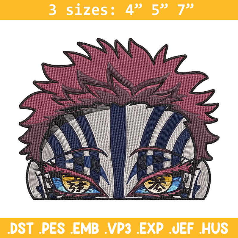Akaza Embroidery Design, Demon slayer Embroidery, Embroidery File, Anime Embroidery, Anime shirt, Digital download.jpg