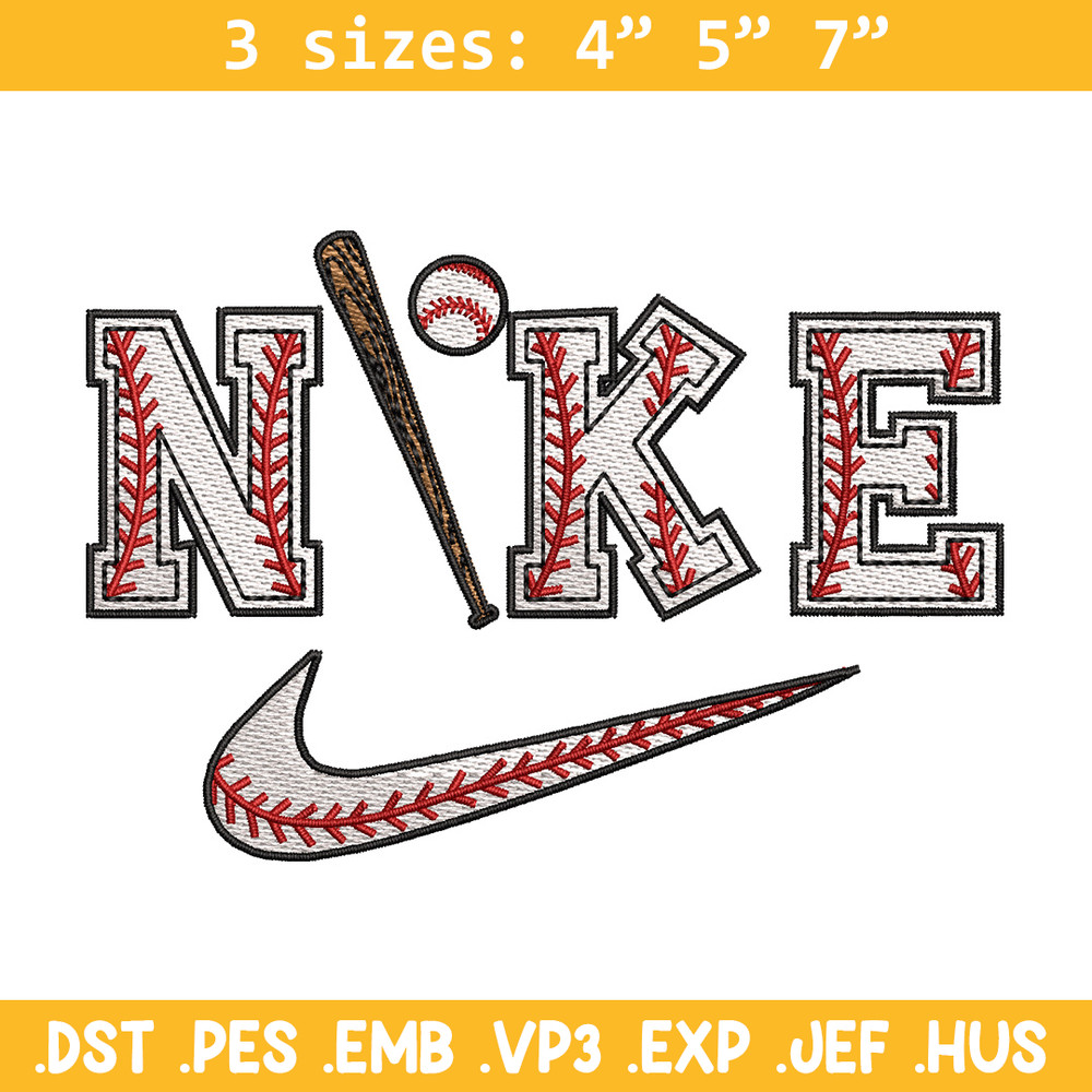 Baseball x nike embroidery design, Baseball embroidery, Nike design, Embroidery shirt, Embroidery file, Digital download.jpg