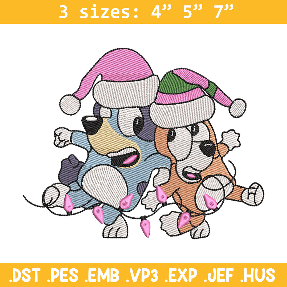 Bluey bingo embroidery design, Bluey embroidery, Chrismas design, Embroidery file, Embroidery shirt, Digital download.jpg